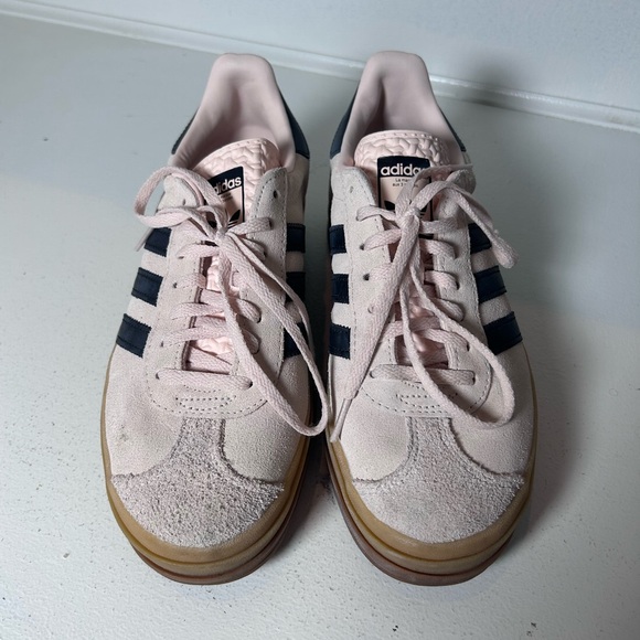 Adidas Gazelle Pink Suede Sneakers Women’s 8 | Retro Gum Sole Casual Shoes - Picture 3 of 7